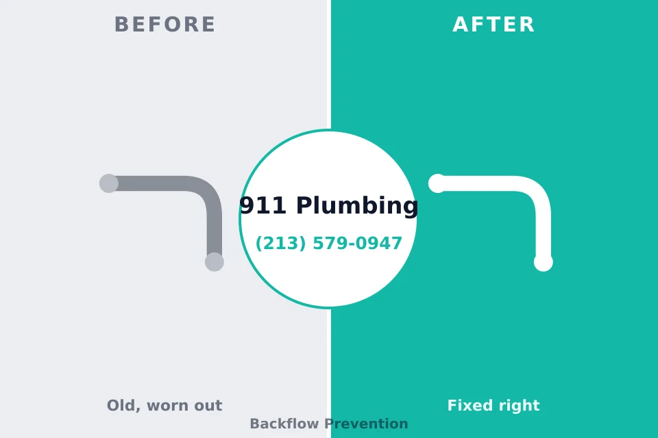 Before and after: plumbing company Due West, SC